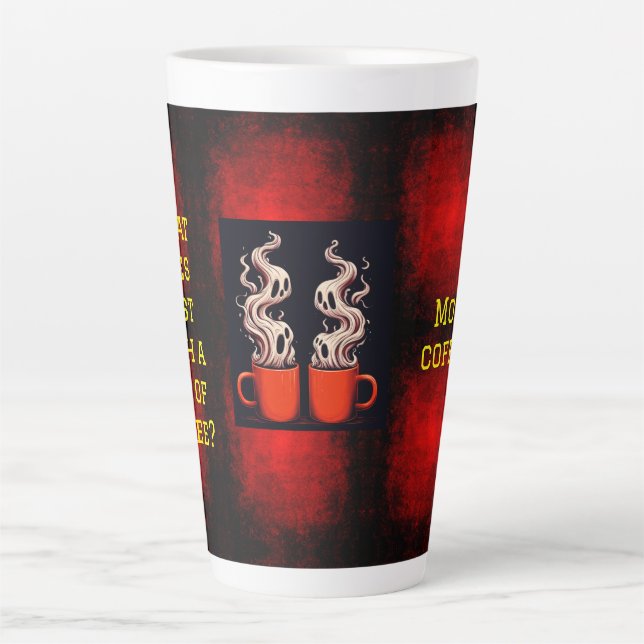 Caneca De Café Latte Café Rostos (Frente)