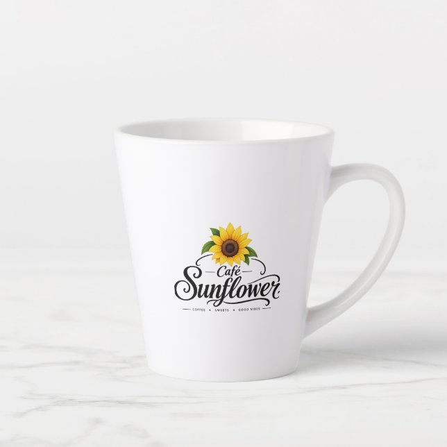 Caneca De Café Latte Cafe Sunflower Oficial (Direita)