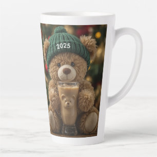 Caneca De Café Latte Café Teddy Bear Natal 2025