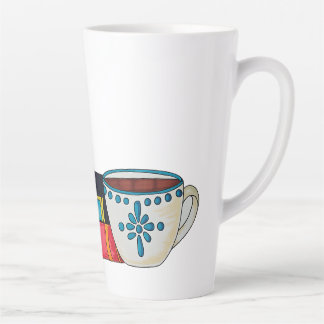 Caneca De Café Latte Café & um Bom Livro
