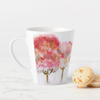 Caneca De Café Latte Café Vermelho Radiante do inverno