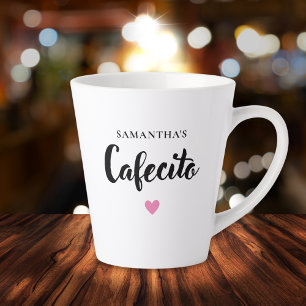 Caneca De Café Latte Cafecito Cute Personalizado Latte Mug