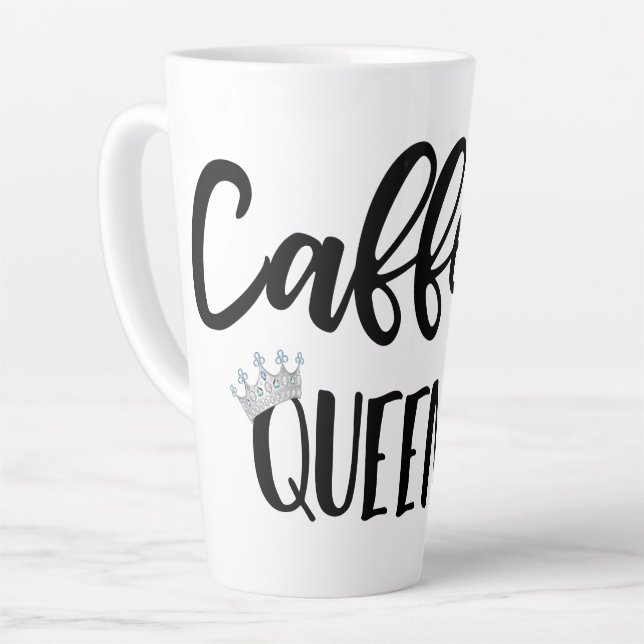 CANECA DE CAFÉ LATTE CAFFEINE QUEEN MUG (Ângulo esquerdo)