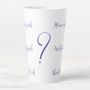 Caneca De Café Latte Cala a Boca, Cara