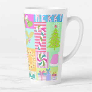 Caneca De Café Latte Calendário Antecipado de Natal