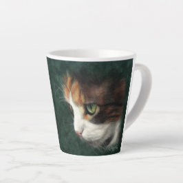 Caneca De Café Latte Calico cat kitten