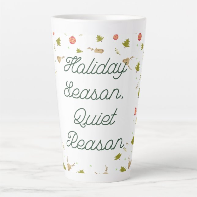 Caneca De Café Latte Calm Winter Mug – Cozy Minimal Design (Frente)
