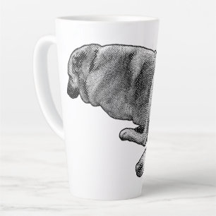 Caneca De Café Latte Calor Lento, Olhos Fechados