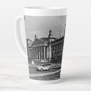 Caneca De Café Latte Câmara municipal do Reichstag de Berlim antigo