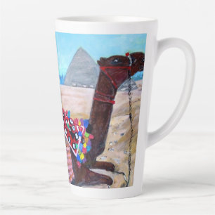 Caneca De Café Latte Camel Rides em Giza, Latte Mug