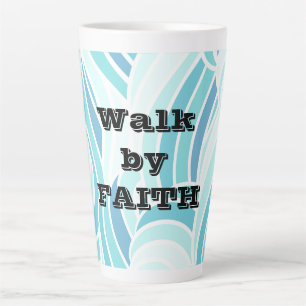 Caneca De Café Latte Caminhada por Faith Water Design