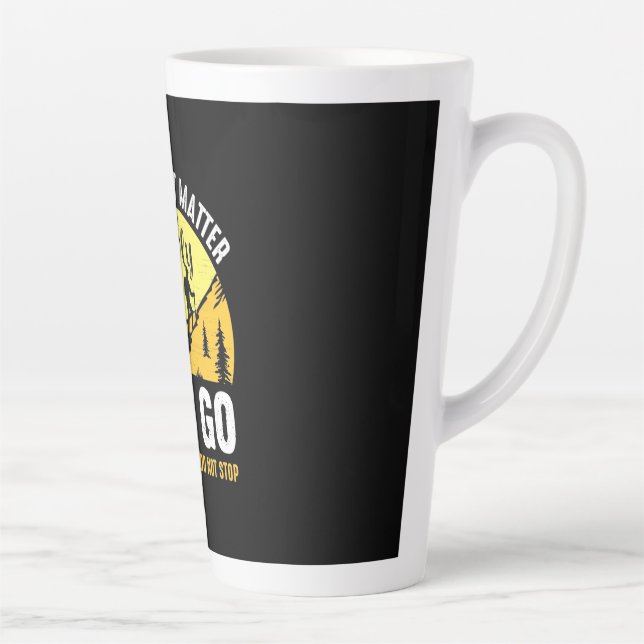 Caneca De Café Latte Caminhando O Quanto Devagar Você Vai (Direita)