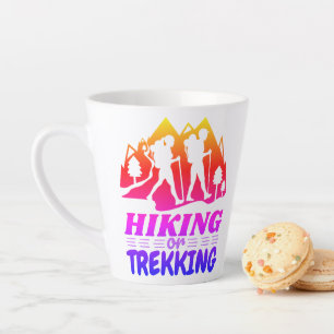Caneca De Café Latte Caminho ou Trekking