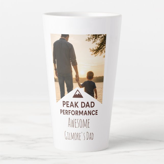 Caneca De Café Latte Camisa de Desempenho Máximo do Pai Presente Engraç (Frente)