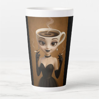 Caneca De Café Latte Camisa do Halloween 2025 Ballerina Capuccino