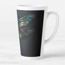 Caneca De Café Latte Camisa Dragonfly Metálica