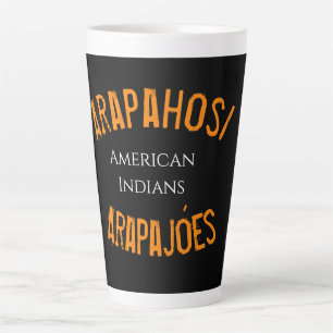 Caneca De Café Latte Camiseta com capuz Arapahos/Arapajóes índios ameri