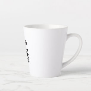 Caneca De Café Latte Camiseta de design motivacional para academia