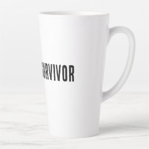 Caneca De Café Latte Camiseta de meme sobrevivente de reunião