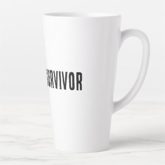 Caneca De Café Latte Camiseta de meme sobrevivente de reunião