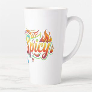Caneca De Café Latte Camiseta gráfica de pimenta quente engraçada extra
