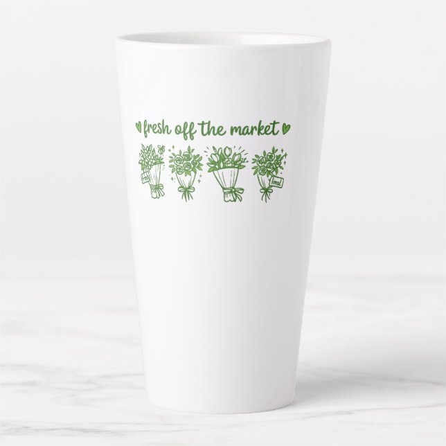 Caneca De Café Latte Camisetas da Noiva, Camiseta da Equipe da Noiva, C (Frente)