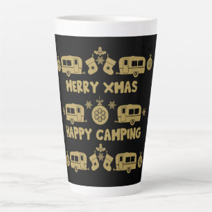Caneca De Café Latte Campanha Feliz de Natal Caravan