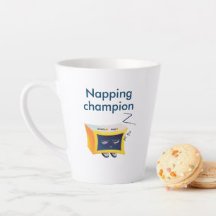 Caneca De Café Latte Campeão de Nápoles Kawaii - Relógio de Alarme c