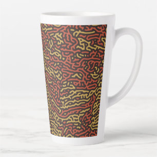 Caneca De Café Latte Camuflagem de Abobrinha com Tempero de Outono