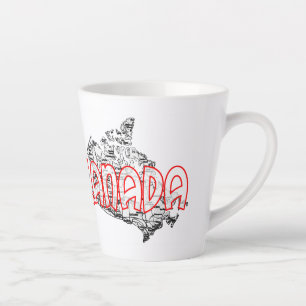 Caneca De Café Latte Canadá