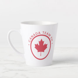 Caneca De Café Latte Canadá Team Eh Coffee Mug