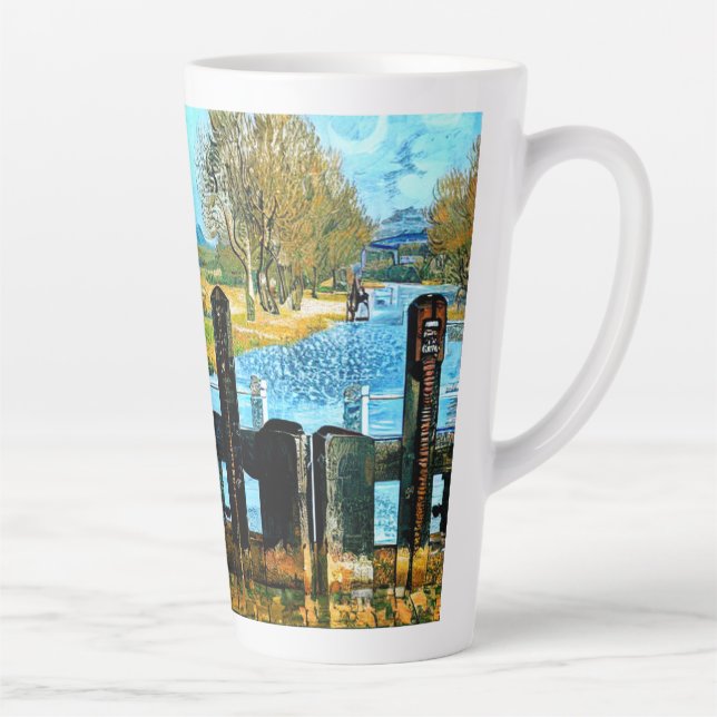 CANECA DE CAFÉ LATTE CANAIS E BARCAÇAS (Direita)