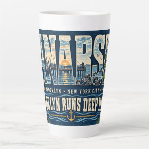 Caneca De Café Latte Canarsie Brooklyn Nova York