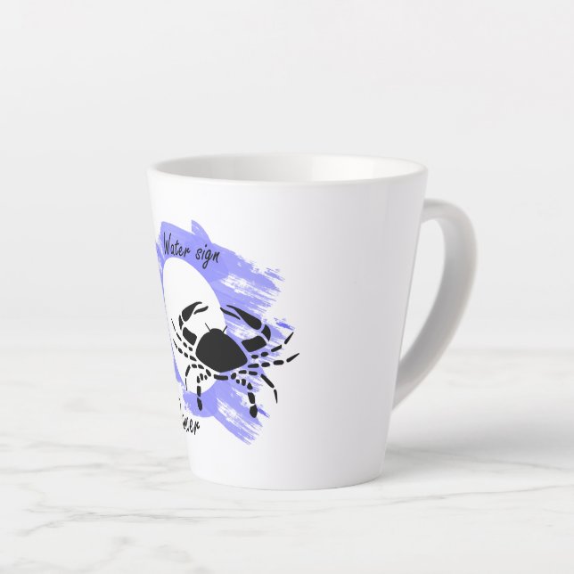 Caneca De Café Latte Cancer (Ângulo direito)