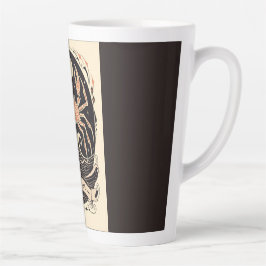 Caneca De Café Latte Cancer Celestial de Lata Grande