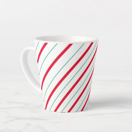 Caneca De Café Latte Candy Cane Holiday Latte Mug