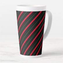 Candy Cane Holiday Latte Mug