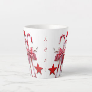 Caneca De Café Latte Candy Cane Latte Mug 2024