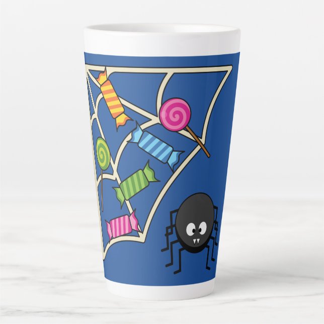 Caneca De Café Latte Candy Catcher Spider (Frente)