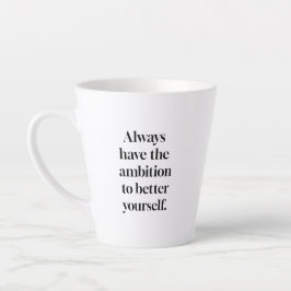Caneca De Café Latte Caneca Ambition Latte
