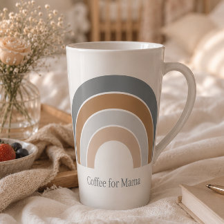 Caneca De Café Latte Caneca Café para Mamãe Arco-íris