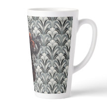 Caneca de Cerâmica Latte em GMajor Art Déco Violin
