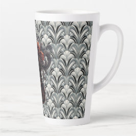 Caneca De Café Latte Caneca de Cerâmica Latte em GMajor Art Déco Violin