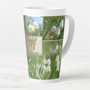 Caneca De Café Latte Caneca de Colagem de Flocos de Neve de Verão Latte