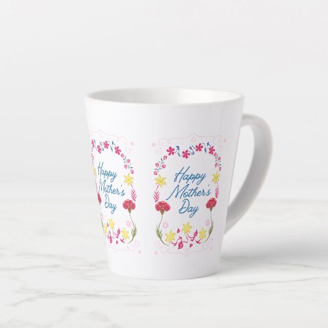 Caneca De Café Latte Caneca de Latte (Ângulo direito)