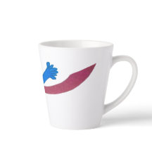 Caneca de Latte Abraço...Ish, sinta-se amado em ca
