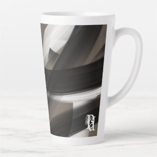 Caneca De Café Latte Caneca de Latte Abstrata Casa Sussurro Suave da Te