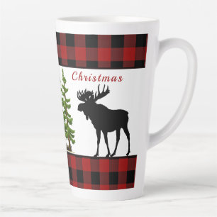 Caneca De Café Latte Caneca de Latte Alce Natal Feliz