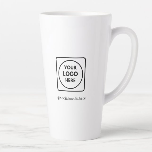 Caneca De Café Latte Caneca de latte alta personalizada de 17oz sem mín (Direita)