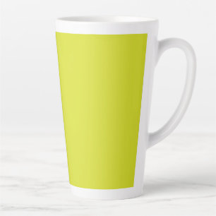 Caneca De Café Latte Caneca de Latte Amarelo Vibrante Minimalista